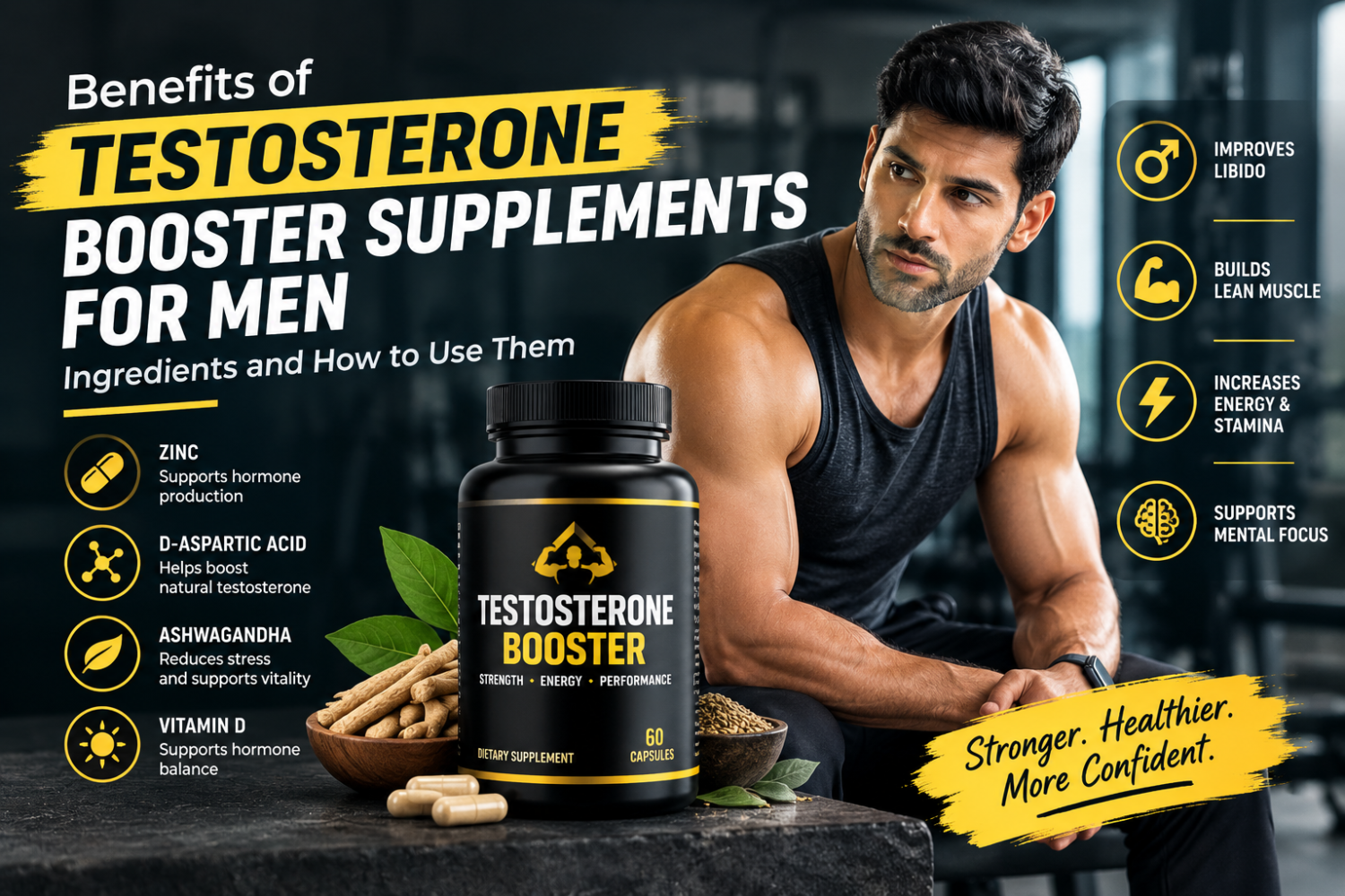 Benefits of Testosterone Booster Supplements for Men