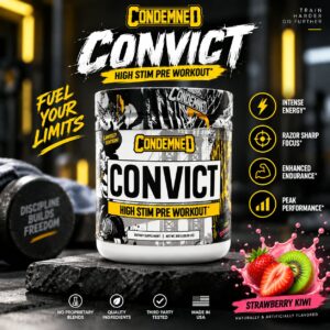 Condemend convict Pre-workout kiwi strawberry