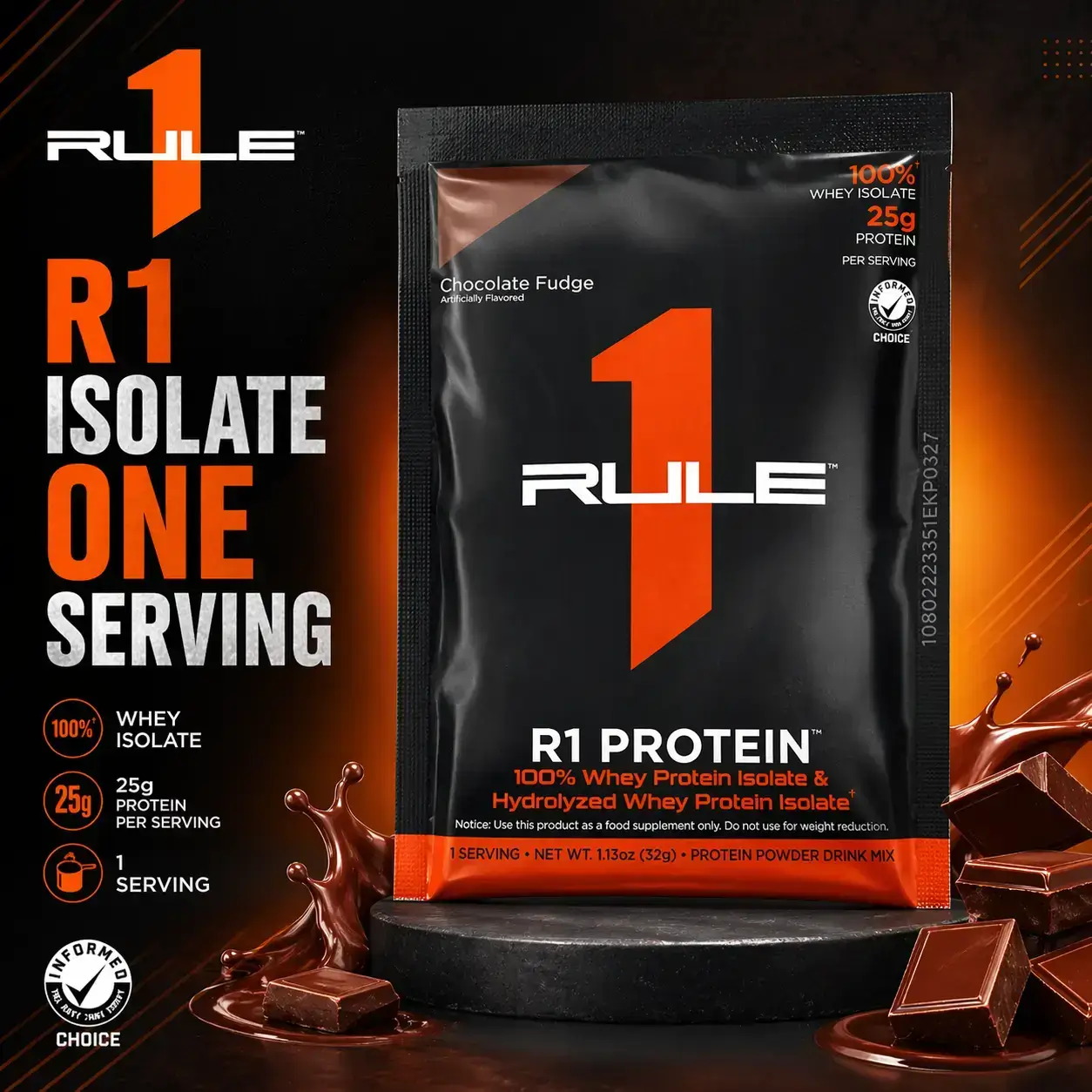 Rule 1 R1 Protein 100% Whey Isolate Rule 1 R1 Protein 100% Whey Isolate- One Serving